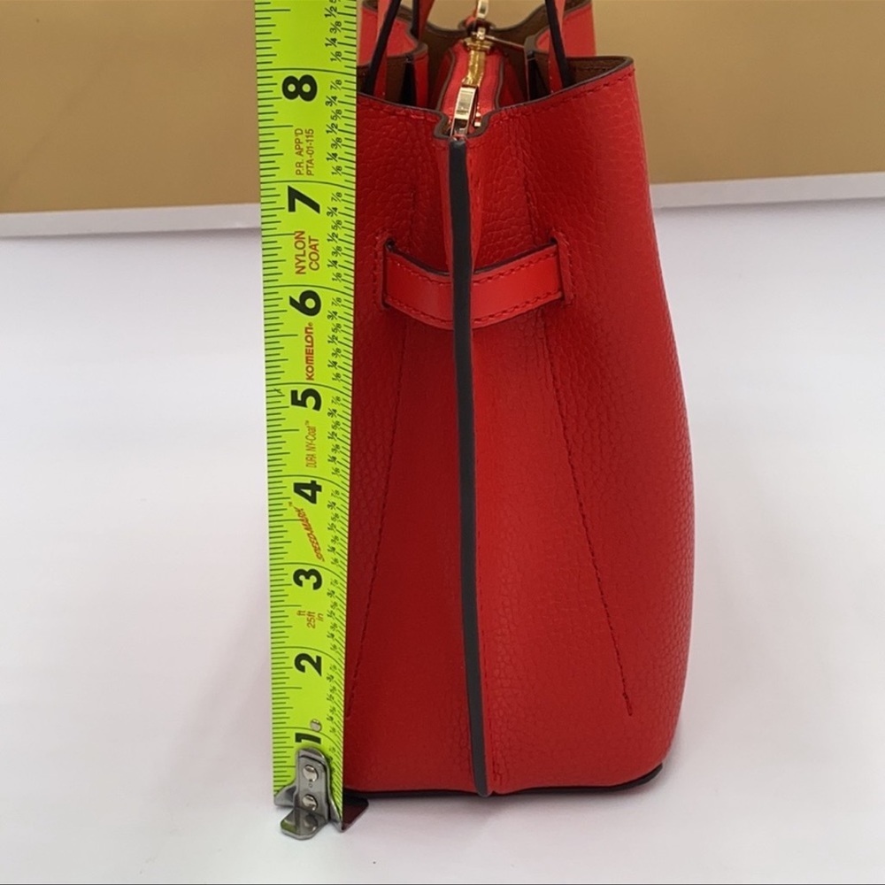 MICHAEL KORS EMILIA SMALL SATCHEL DARK SANGRIA - Picture 14 of 16
